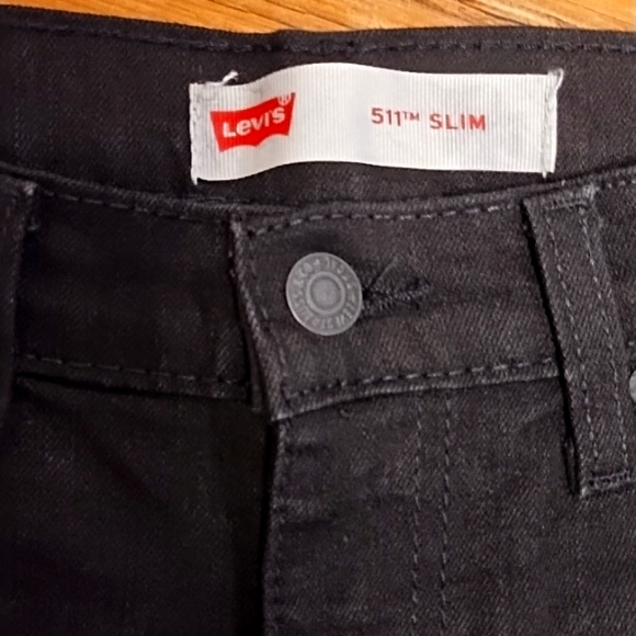 Levi's Boy's 511 Slim Fit Jeans | 14 Reg (W27xL27) | Black - Picture 2 of 6